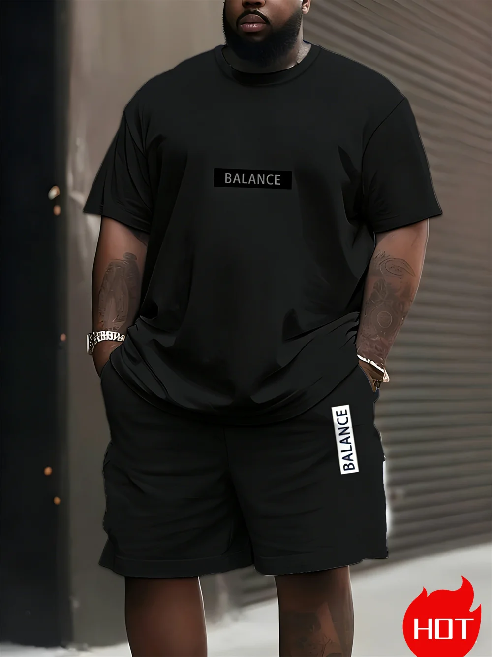 Men's Plus Size T-shirt Set Su - Men'S Fashion Plus review and price