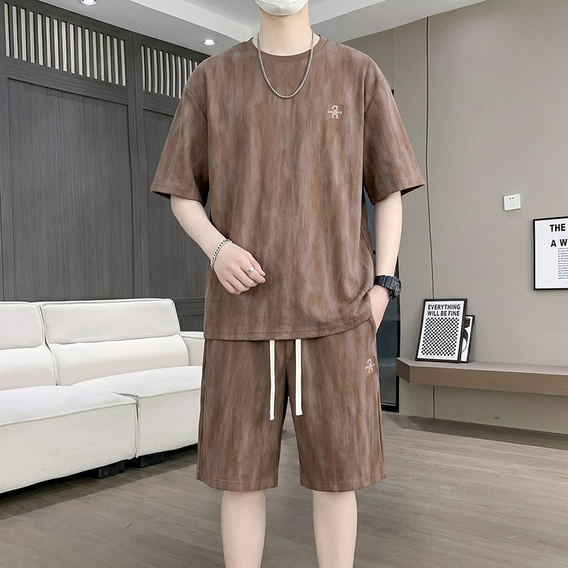 【T-Shirt + 5-Point Shorts】Men' - Mens Fashion Suits review and price