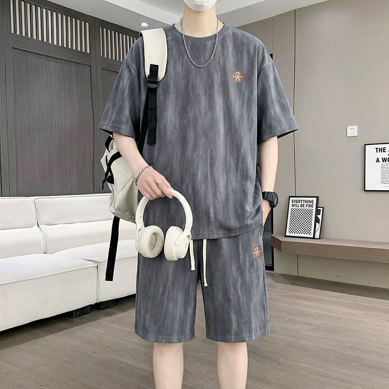 【T-Shirt + 5-Point Shorts】Men' - Mens Fashion Suits review and price