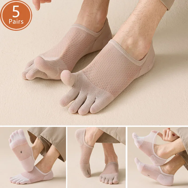 5 Pairs Man Summer Thin Toe So - Socks Ankle Men review and price