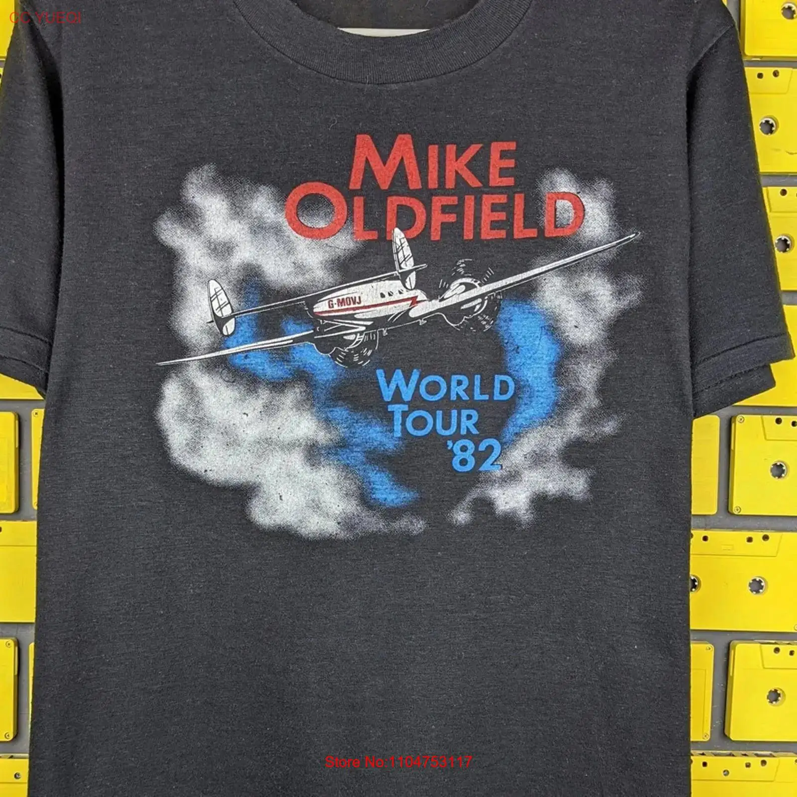 Mike Oldfield WORLD TOUR black - Mens Fashion Black Shirt review and price