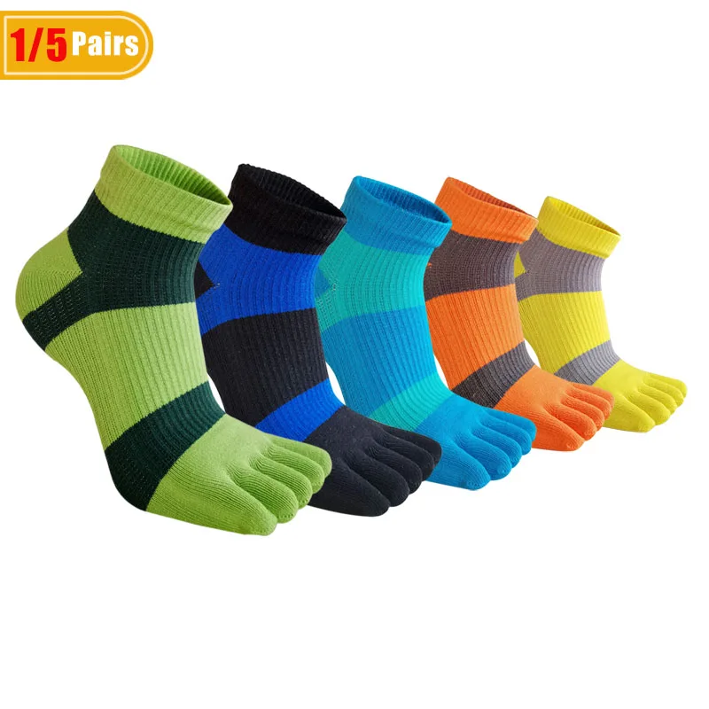 1/5 Pairs Mans Five Finger Ank - Socks Ankle Men review and price