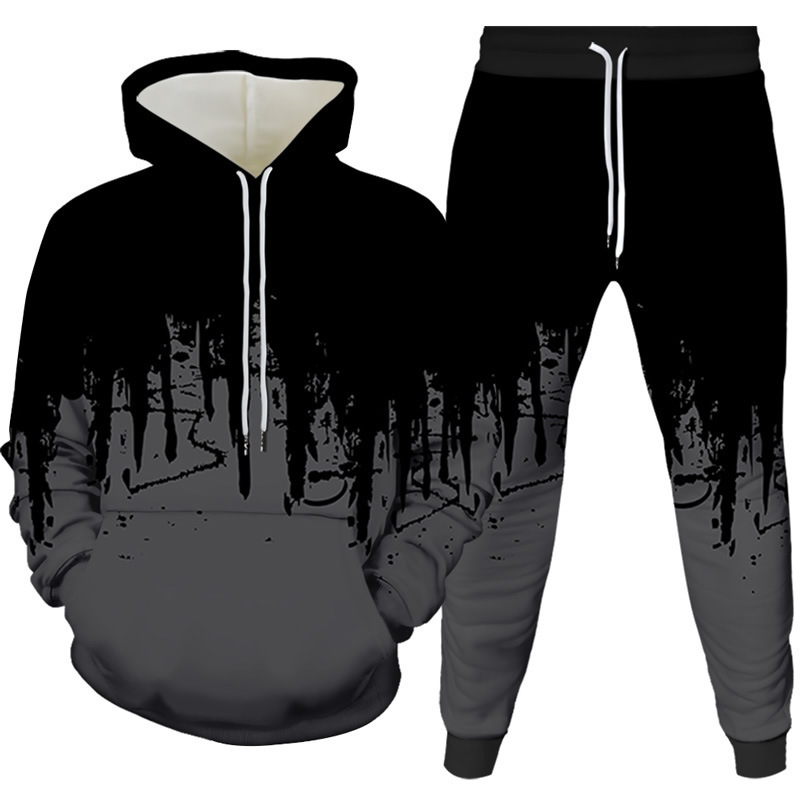 Ink Painting 3D Printed Hoodie - Mens Fashion Suits review and price